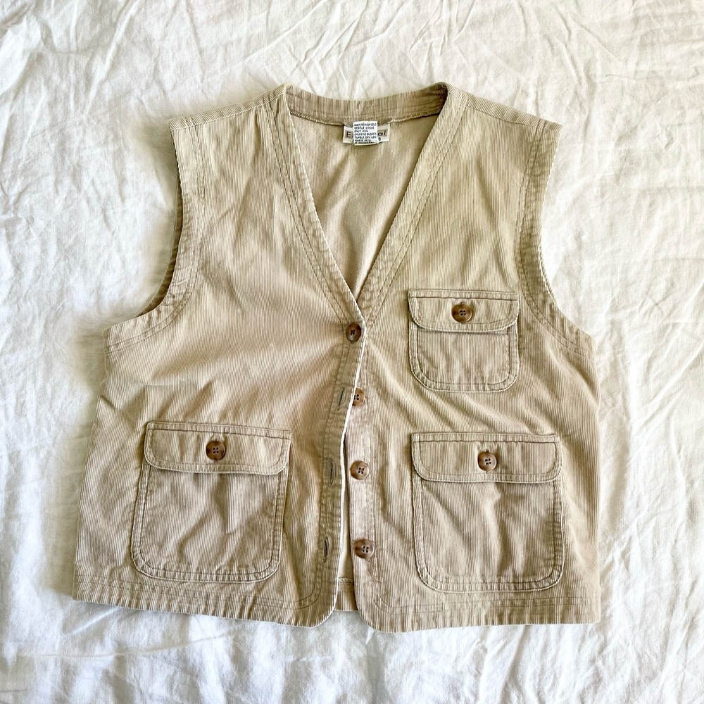 Vintage Essentials corduroy vest